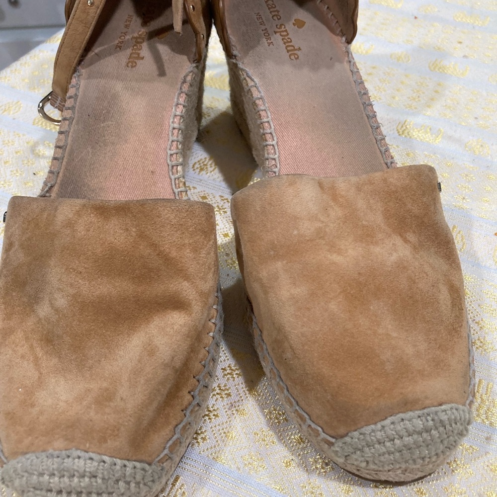 Kate Spade Brown Suede Espadrilles